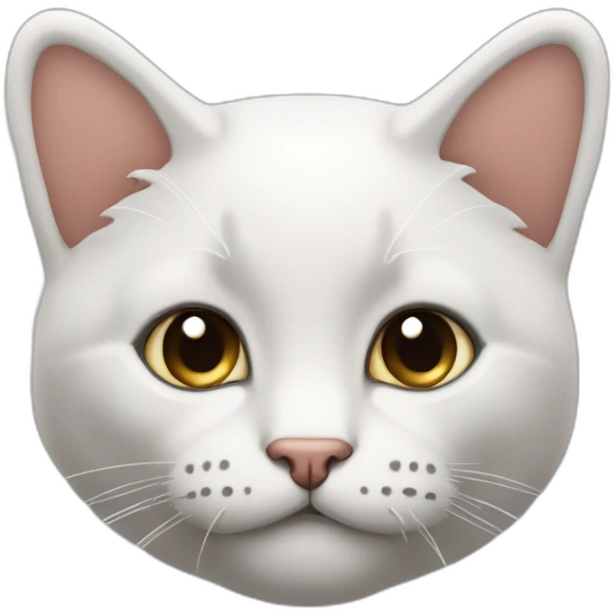kot w biało czarne łatki  emoji