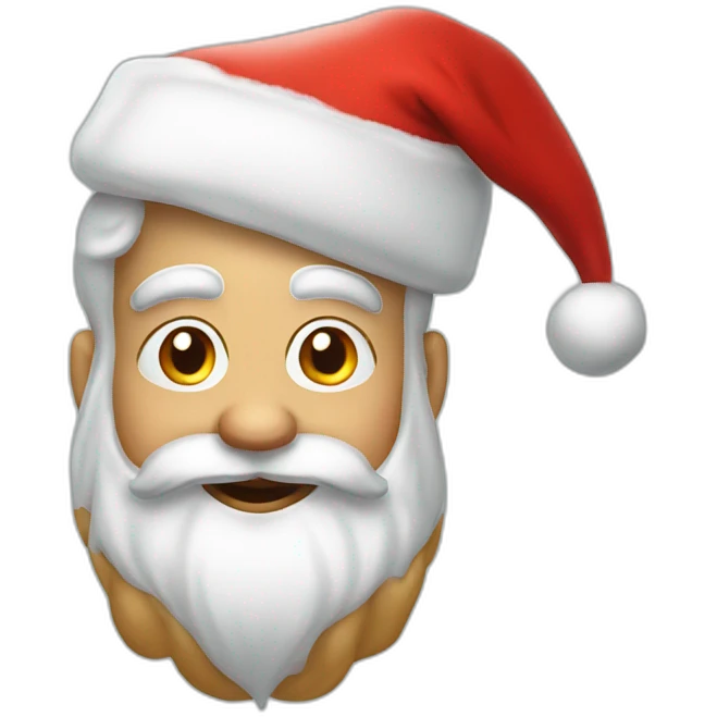 funny santa claus emoji