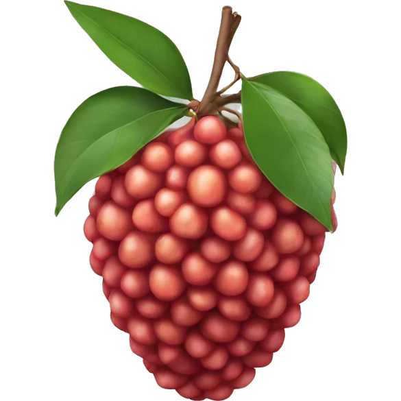 realistic litchi emoji