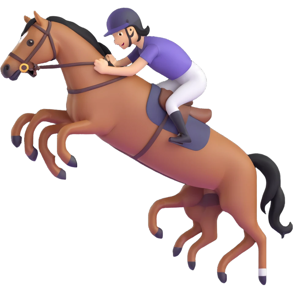 jumping horse emoji
