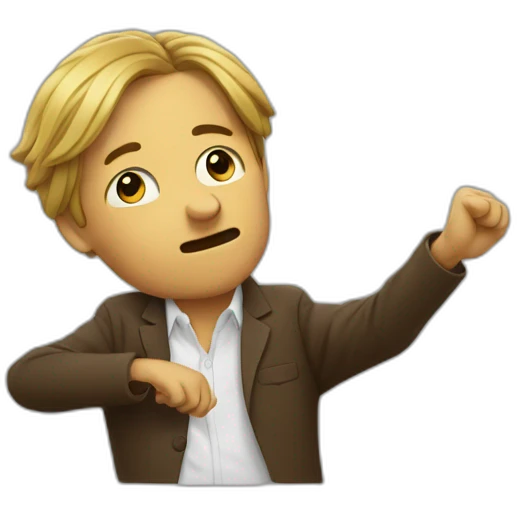 Un mec qui fait un DAB emoji