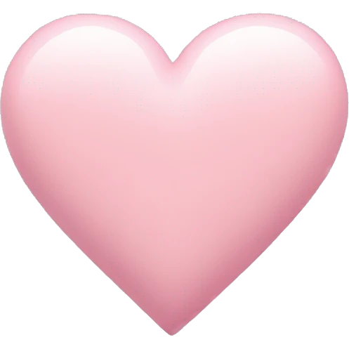 pastel pink heart emoji