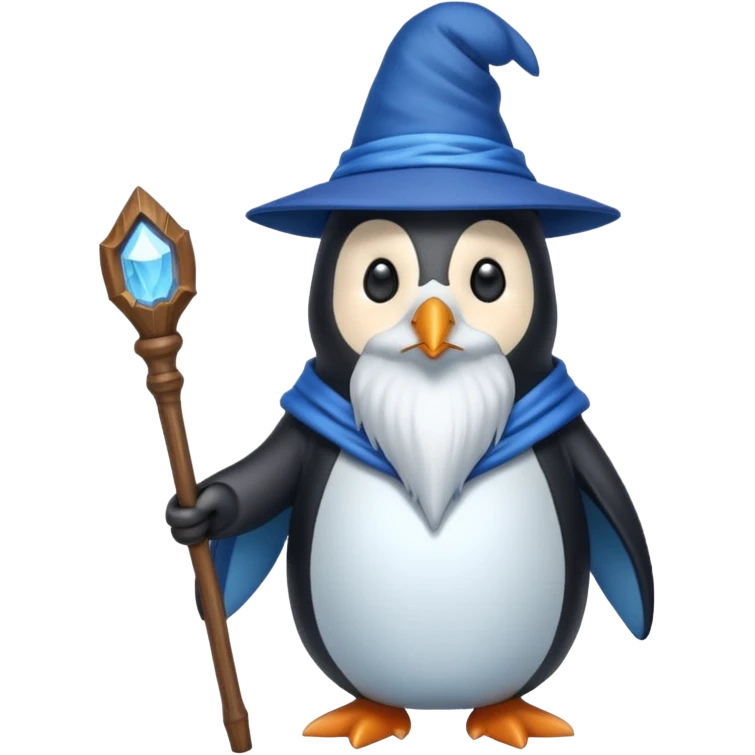 Penguin Wizard emoji