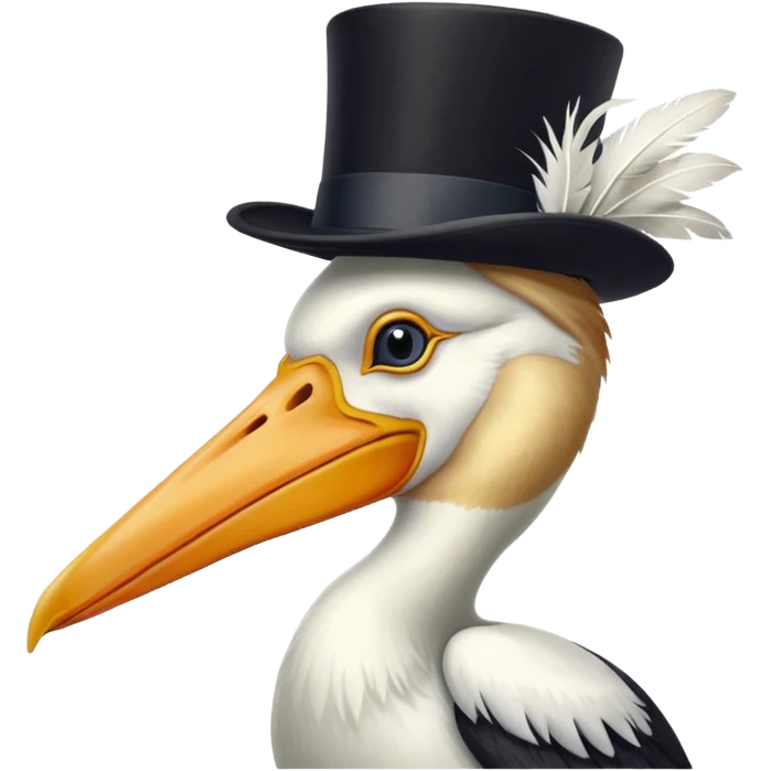 pelican in top hat emoji