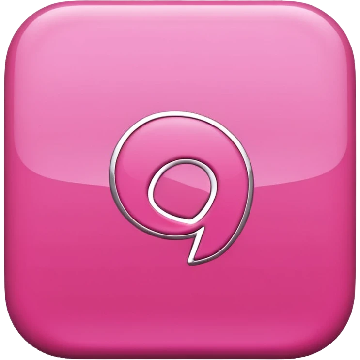 pink 3d Pinterest logo emoji