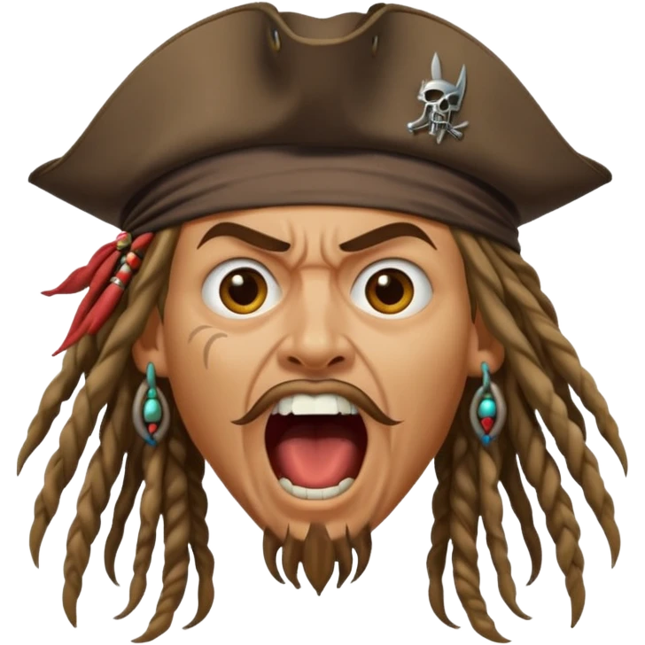 jack sparrow screaming emoji