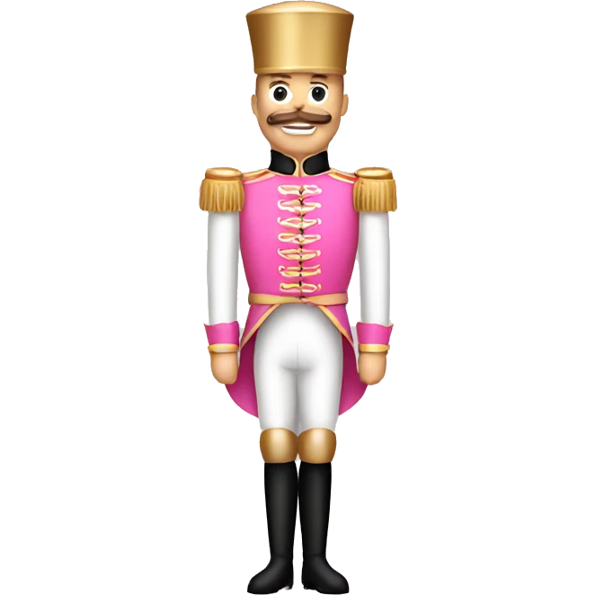 Pink nutcracker full body emoji