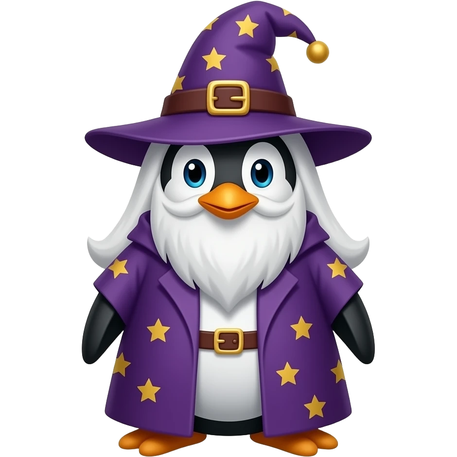 Penguin Wizard emoji