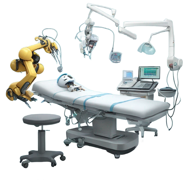 Robots performing surgery emoji