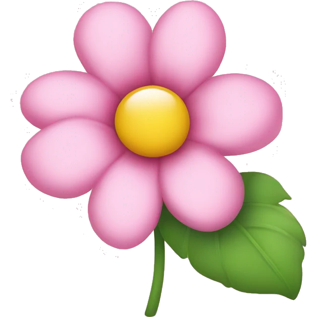 Cute pink flower emoji