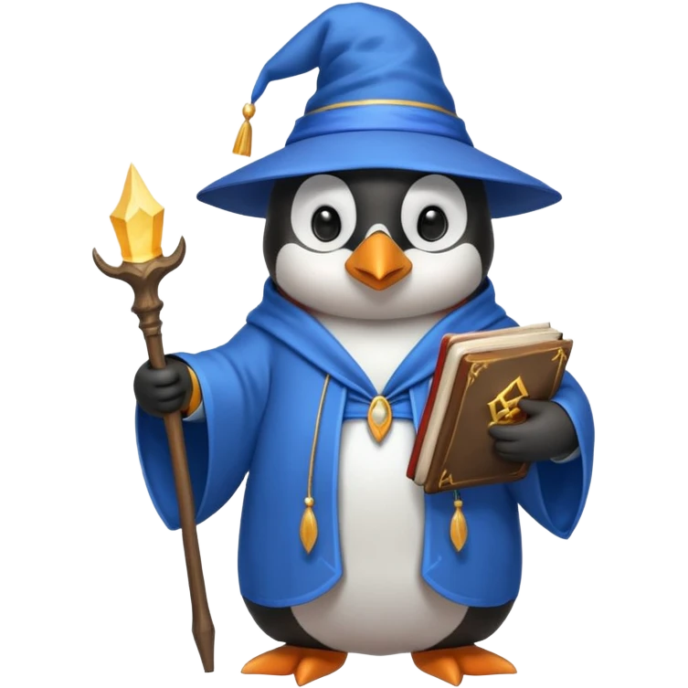 Penguin Wizard emoji