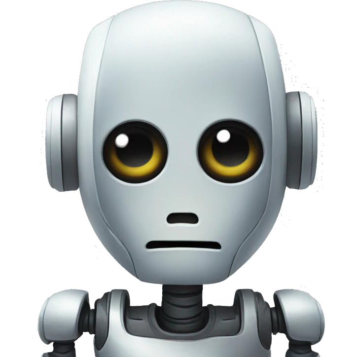 Sad robot emoji