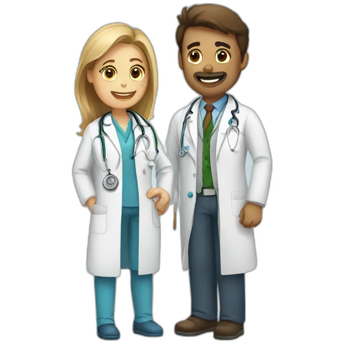 doctor and patient emoji