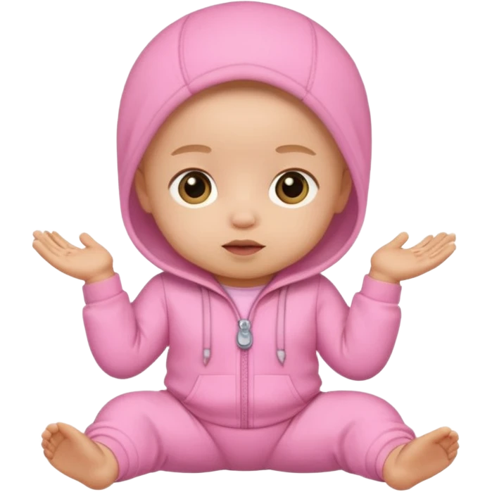 baby in pink emoji