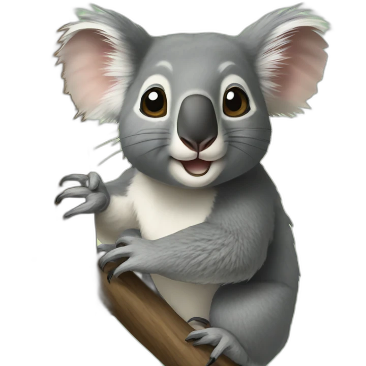 koala-fighting-degu emoji