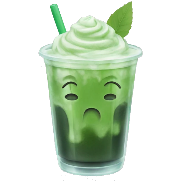 iced matcha  emoji