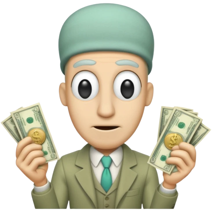 Calamardo con dinero emoji