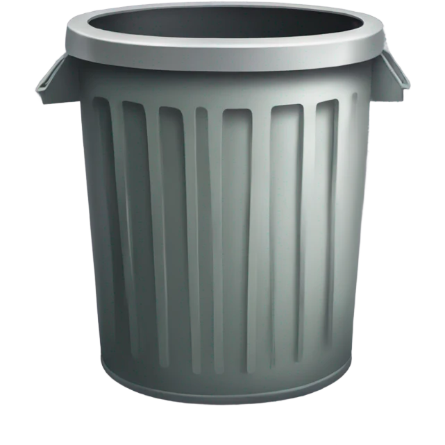 City trash can  emoji