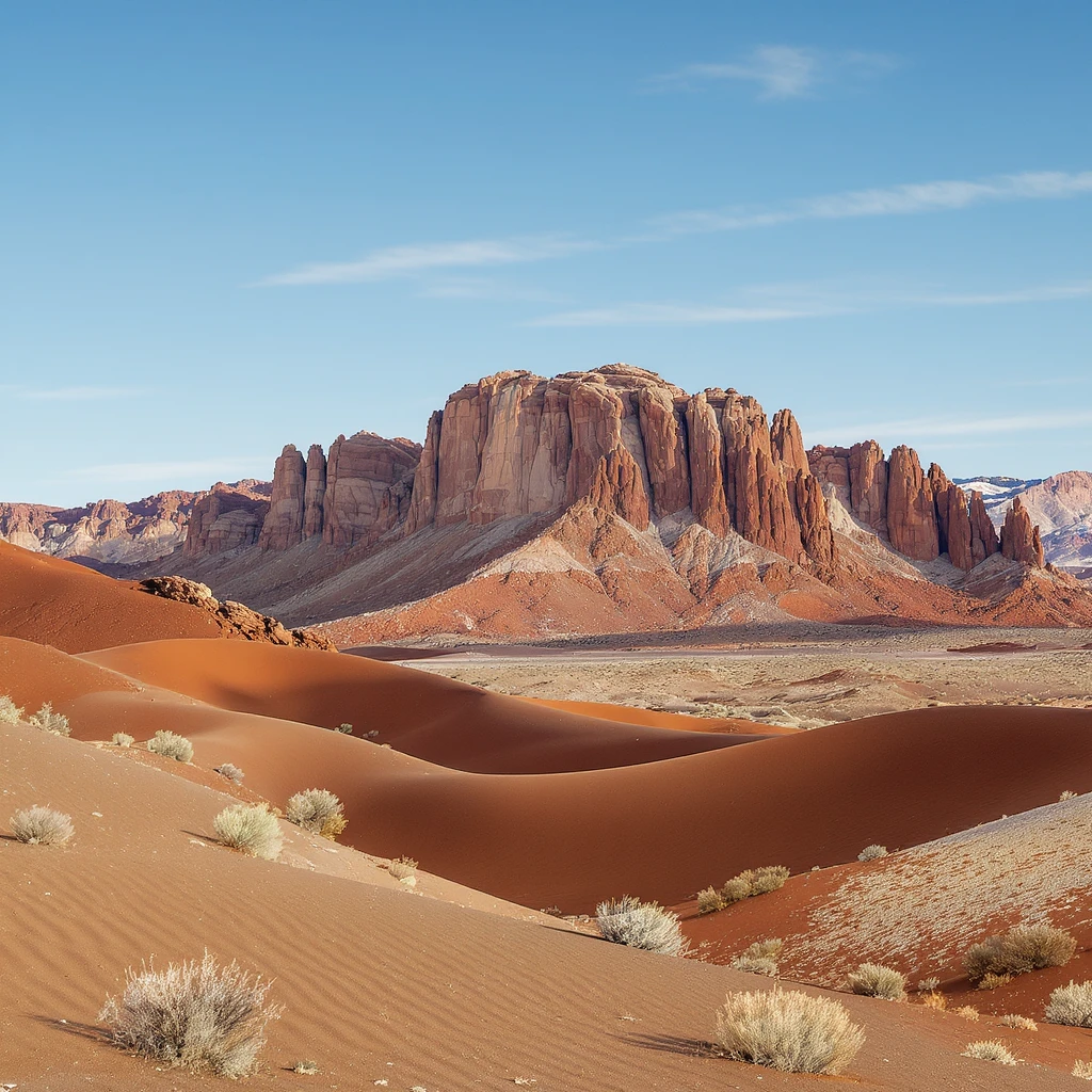 A modern desert mountain, wallpaper, modern emoji