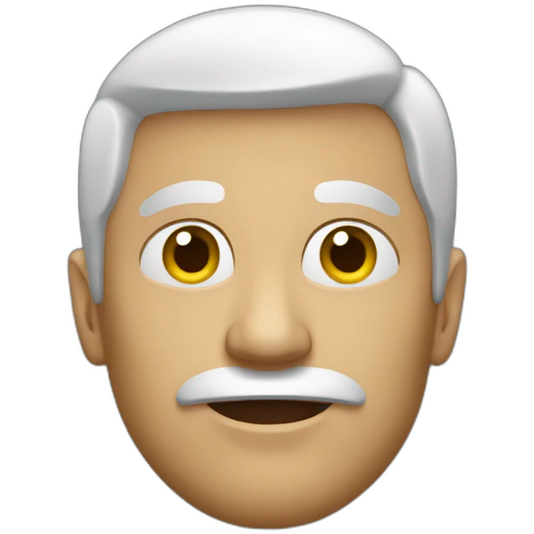 bold head man emoji