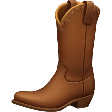 Brown cowboy boots emoji