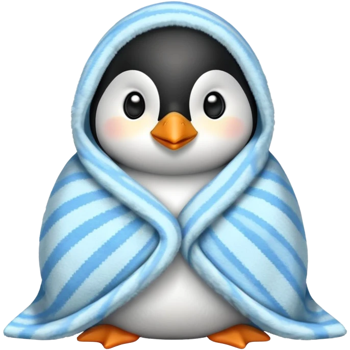 penguin with a blanket emoji