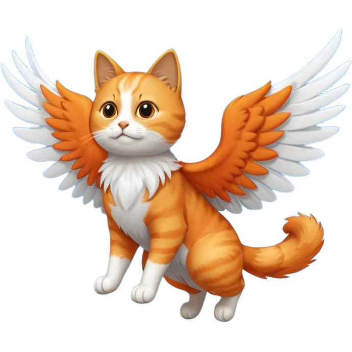 flying cat in the sky emoji