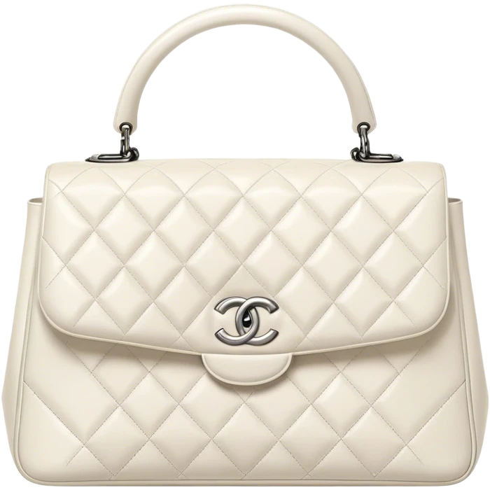 Chanel handbag white emoji