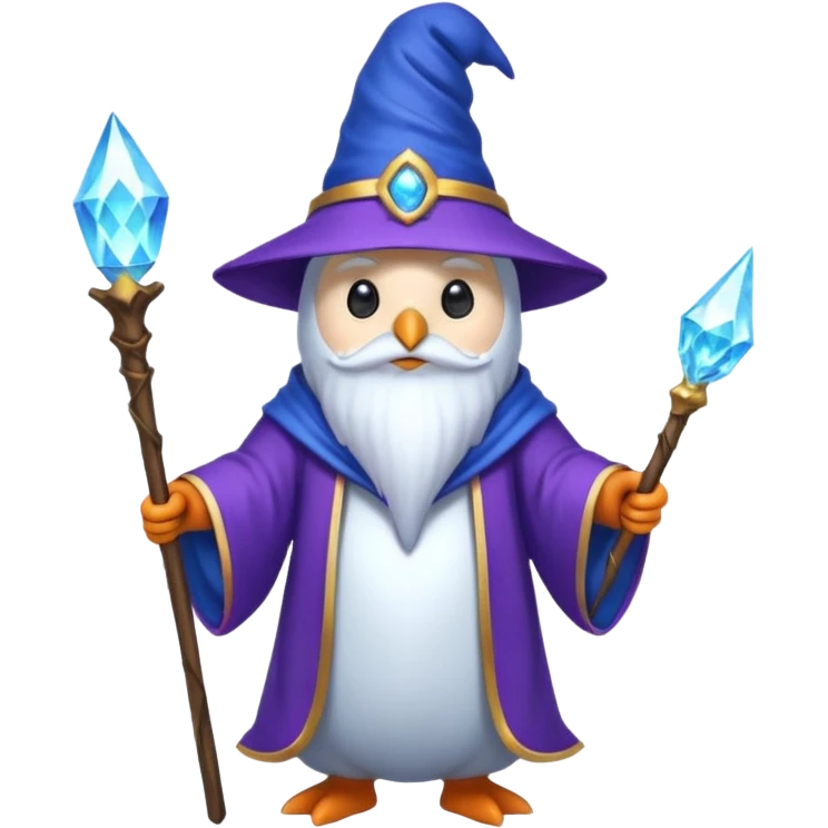 Penguin Wizard emoji