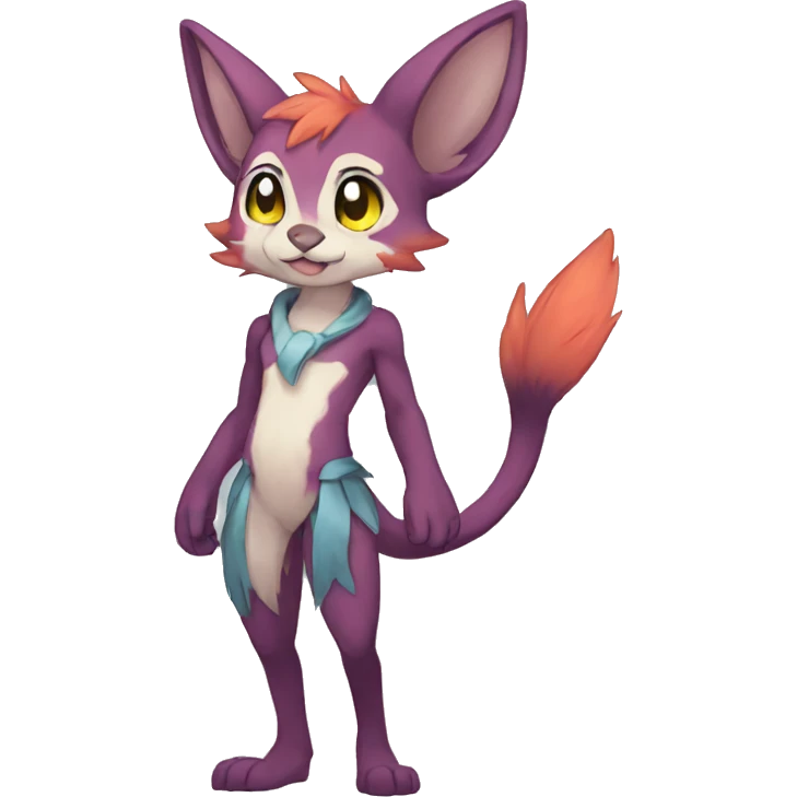 Anthro Sona Fakemon Full Body emoji