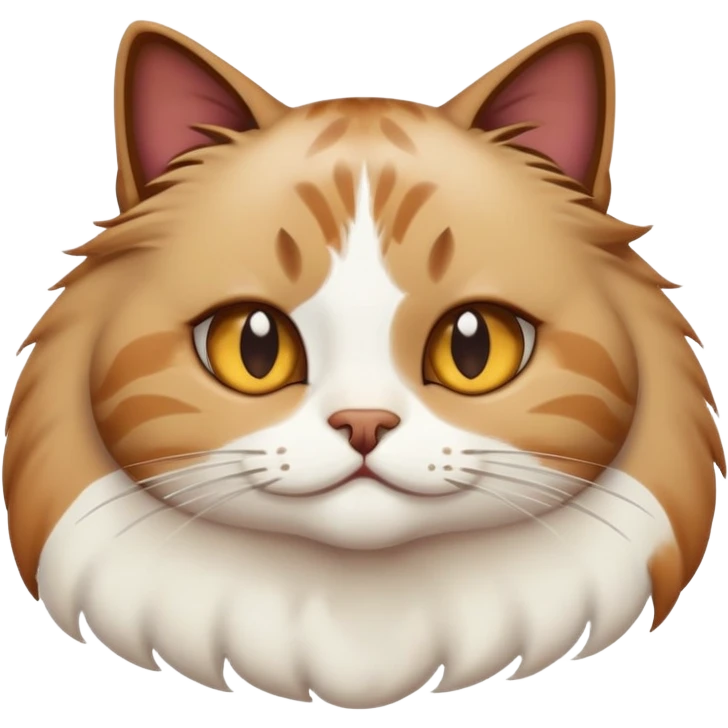 A cat w we aring a white top with poo on it emoji