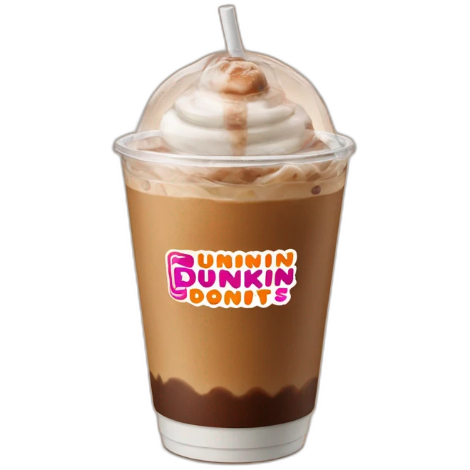Dunkin Donuts Iced Coffee emoji