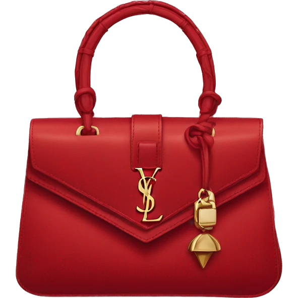 Red ysl purse  emoji
