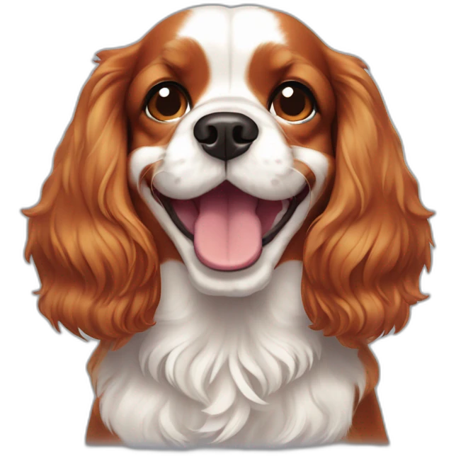 smiling cavalier king charles emoji