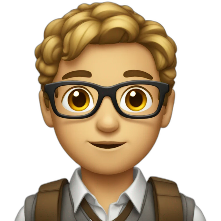 Nerd child emoji