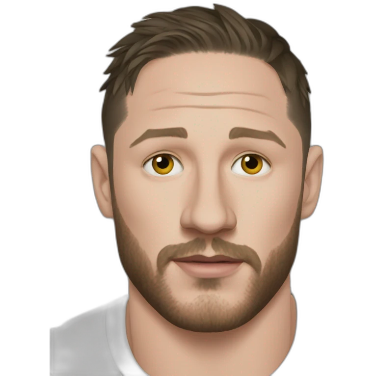Tom Hardy wearing t-shirt emoji