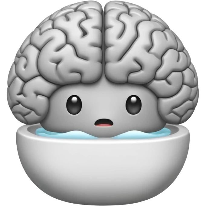 Brain in toilet  emoji