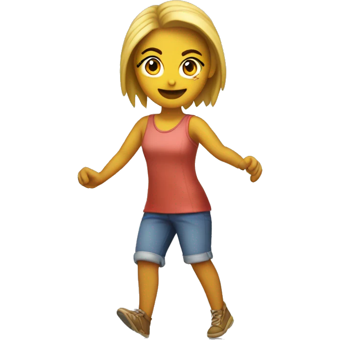 Chica pegando un puñetazo emoji
