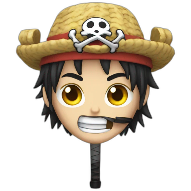 One piece avec des katana emoji
