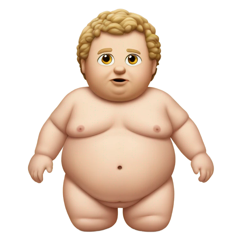 Will Ferrell as a fat baby emoji