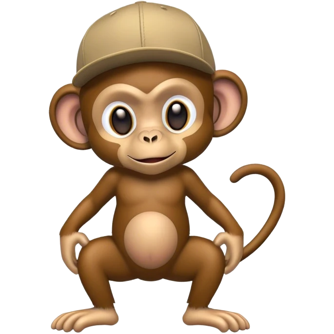 Hip hop monkey emoji
