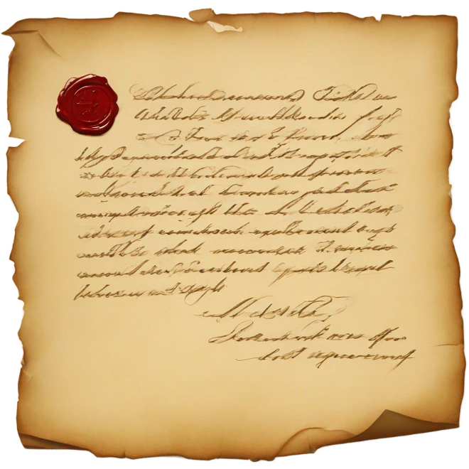 vintage love letter emoji
