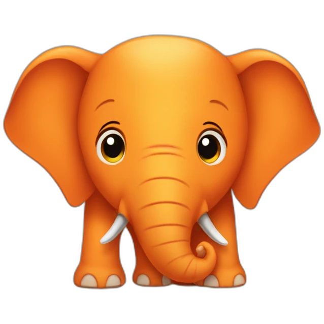 orange elephant emoji