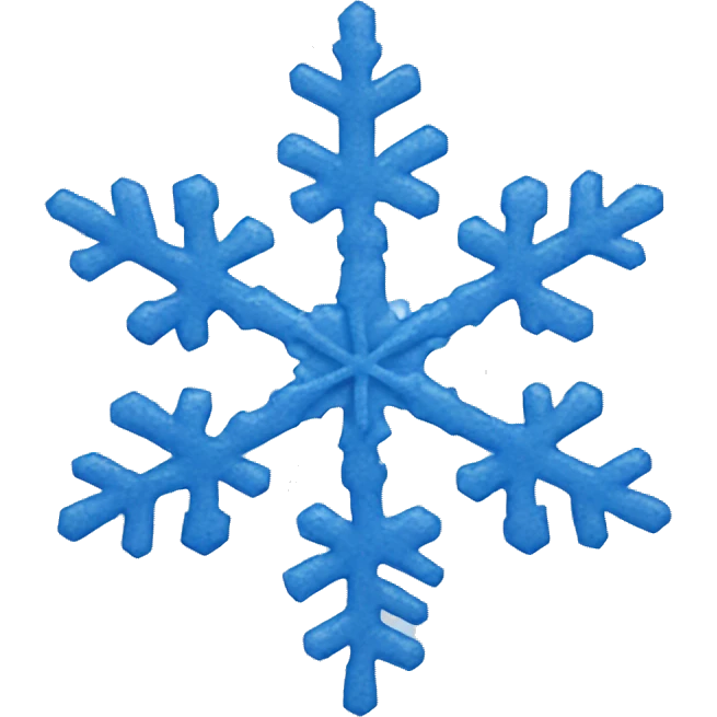 blue snowflake emoji