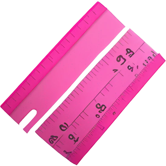 pink ruler emoji