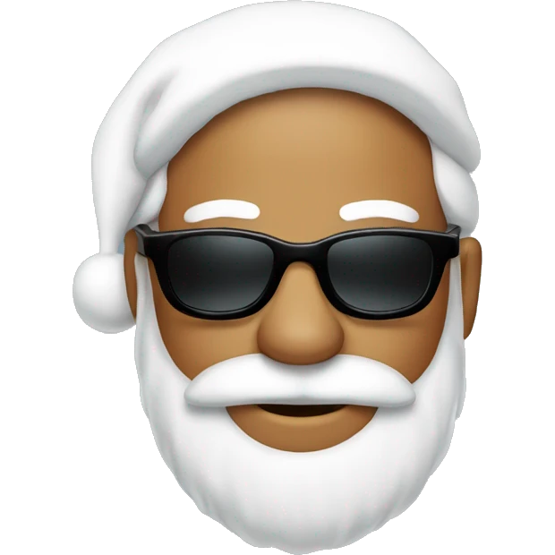 Santa clause with sunglasses emoji
