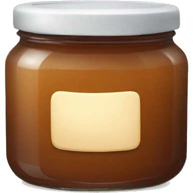 a jar of light-brown jam without a label emoji