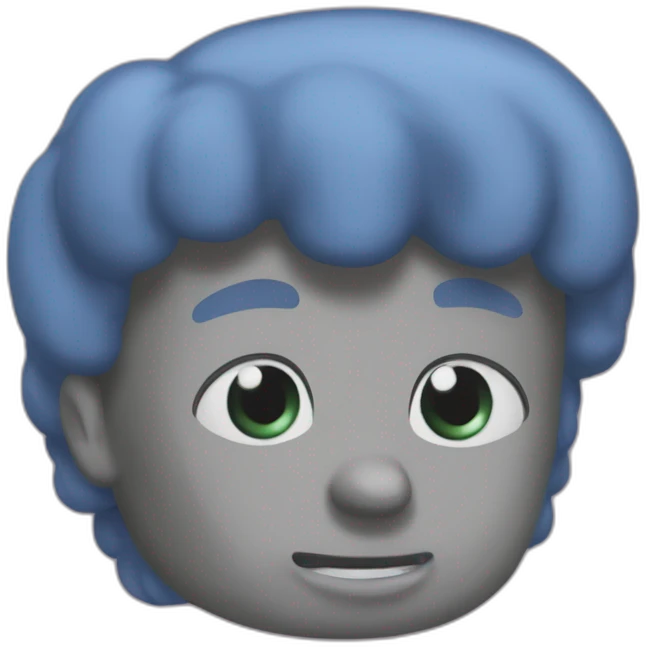 Billi déguisé en omer Simpson emoji