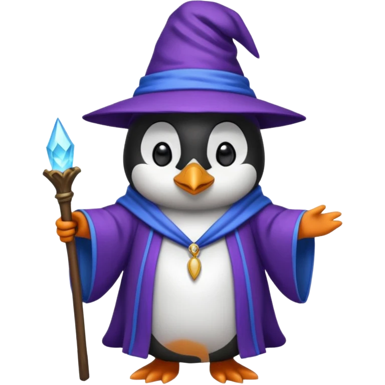 Penguin Wizard emoji