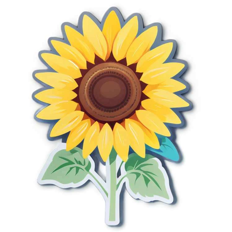 A sunflower  emoji